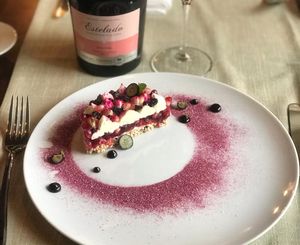 MT Tarta de Quinoa, queso de cabra y granada