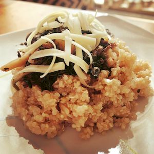 Quinoa Pesto Champiñones 2