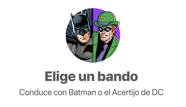 Waze Batman Acertijo