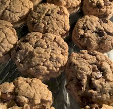 Galletas de Mantequilla de Maní, Avena y Chocolate 5