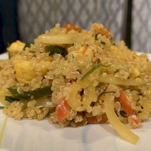 Quinoa con camarones 2