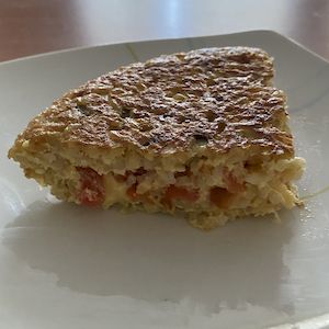 Tortilla de arroz integral rellena 2